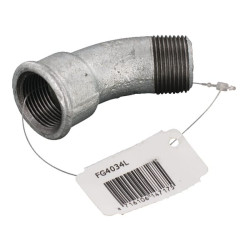 45° alkūninis sriegis, vidinis/išorinis, cinkuotas 3/4" FG4034L