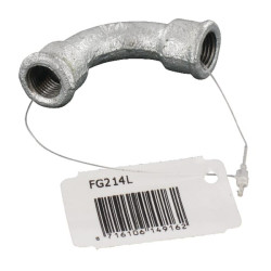 90° alkūninis sriegis, cinkuotas 1/4" FG214L