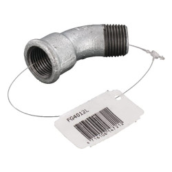 45° alkūninis sriegis, vidinis/vidinis, cinkuotas 1/2" FG4012L