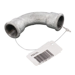 90° alkūninis sriegis, cinkuotas 1/2" FG212L