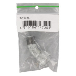 45° alkūninis sriegis, vidinis/išorinis, cinkuotas 1/4" FG4014L