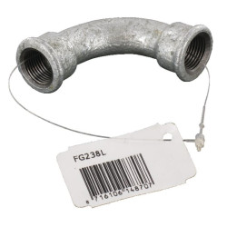 90° alkūninis sriegis, cinkuotas 3/8" FG238L