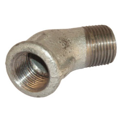 Alkūnė 45° cinkuota, sriegis iš vidaus 1 1/4" FG121114