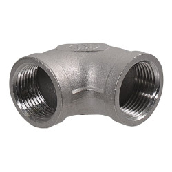 90° alkūnė, nerūdijančio plieno, 2xF 3/4" FG9034RVS