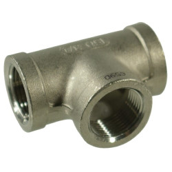 T formos jungtis, nerūdijančio plieno, 3 x išorinis sriegis 1 1/2" FG130112RVS