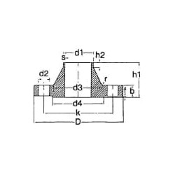 Suvirinimo flanšas be vamzdžių DN40/48,3 FG263548RVS