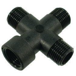 Kryžminis 1/2" 3 išoriniai + 1 vidiniai sriegiai 150120