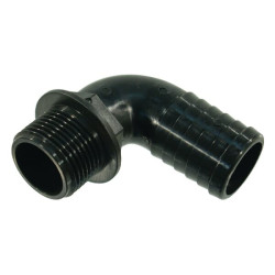 90° kampu + horizontalus galas 32 mm + išorinis sriegis 1 1/4 colio 1132532