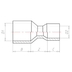 Redukcinė įvorė 140x125mm 7140125