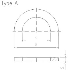 PVC žiedinės įvorės tarpinė 225 mm 7225098Z