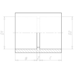 Jungiamoji įvorė 40 x 1 1/4" 394040