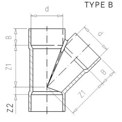 PVC Y formos detalė 160x160x160mm 7160124