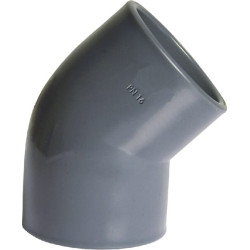 PVC alkūnė 45° 50x50 mm 7050645GP