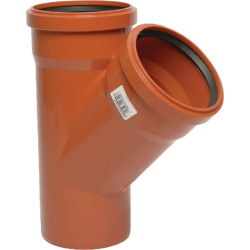 Y formos jungtis PVC 125/125 mm x 45° 16152125125045
