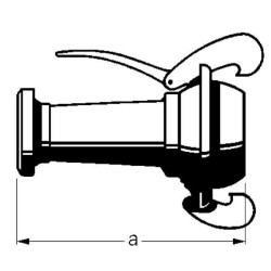 3 1/2 colio vidinis sriegis su 4 colių išoriniu sriegiu Bauer 1041601