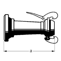 Reduktorius, vidinis sriegis 4", išorinis sriegis 5", Bauer 4241005