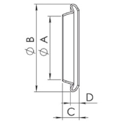 Žiedas laisvas 8" A tipo 8130015
