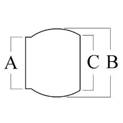6 colių privirinama jungtis, 185 mm, išorinis sriegis 6130000Z