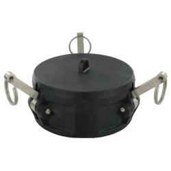 „Camlock“ tipo nuolatinės srovės 4 colių dangtelis, polipropilenas, 1810AH