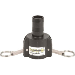 Camlock 1" moteriškas x 1" žarnos antgalis Banjo 100C