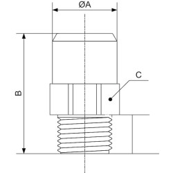 „Prevost“ adapteris 25x3/4" BSP M PVRRFM253227