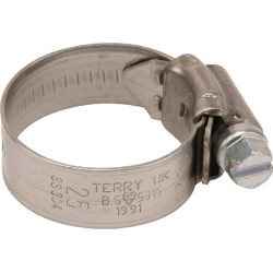 Žarnos spaustukas 17-25 mm Nerūdijančio plieno, labai tvirtas RVS1725HCS