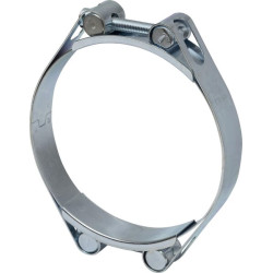 Žarnos spaustukas, 120-130 mm, dvigubas varžtas, dviguba juosta, DIN912, cinkuotas Kramp DBHC120130