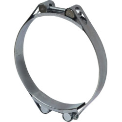 Žarnos spaustukas, 150-160 mm, dvigubas varžtas, dviguba juosta, DIN912, cinkuotas Kramp DBHC150160