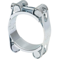 Žarnos spaustukas, 45-55 mm, dvigubas varžtas, dviguba juosta, DIN912, cinkuotas Kramp DBHC4555