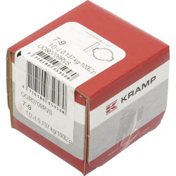 Dvigubas ausų spaustukas iš nerūdijančio plieno, 7-9 mm, OOR0709RVS