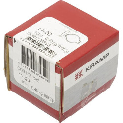 Dvigubas ausų spaustukas iš nerūdijančio plieno, 17-20 mm, OOR1720RVS