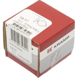 Dvigubas ausų spaustukas iš nerūdijančio plieno, 15–17 mm, OOR1417RVS