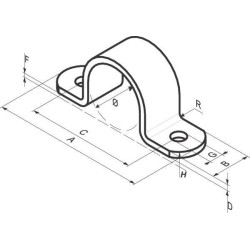 Vamzdžių spaustukas cinkuotas 1/2" 823612