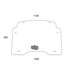 Case - IH Farmall 85C 84218213N Viršutinis priekinis langas