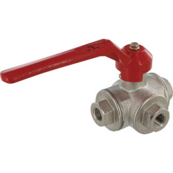 Rutulinis vožtuvas L 1/4" IT/IT 3 padėčių KS314L