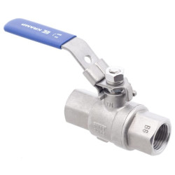 Rutulinis vožtuvas, nerūdijančio plieno, 2xF 1/2'' KS12FRVS