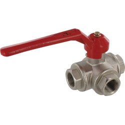 Rutulinis vožtuvas L 1/2" IT/IT 3 padėčių KS312L