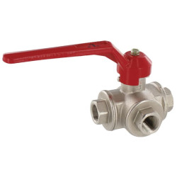 Rutulinis vožtuvas L 3/8" IT/IT 3 padėčių KS338L