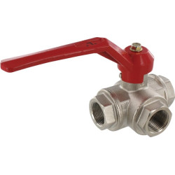 Rutulinis vožtuvas L 3/4" IT/IT 3 padėčių KS334L