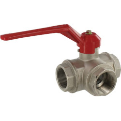 Rutulinis vožtuvas T 1 1/4" IT/IT 3 padėčių KS3114T