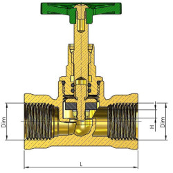 DGVE čiaupas su alsuokliu 1/2" DGVE12