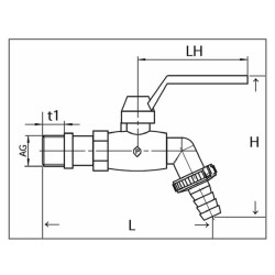 Nešalantis poliamido čiaupas 1/2" TK12FF