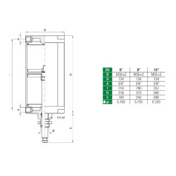 Pneumatinis cilindras 6" 6000575