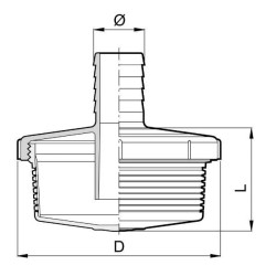 Kojinis filtras + žarnos antgalis 30 mm 302330