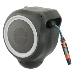 Sieninė žarnos dėžė RollUp S, 15 m, balta 1/2" su purkštuvu GA18602