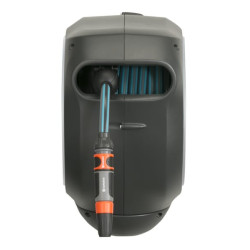 Sieninė žarnos dėžė RollUp S, 15 m, balta 1/2" su purkštuvu GA18602