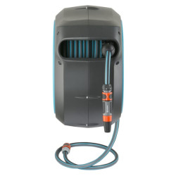 Prie sienos tvirtinama žarnos dėžė RollUp M/L, 25 m 1/2" su purkštuvu GA18620