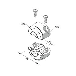 Apvalus kamuoliukas su stabdikliu 61/16mm 9443ZEC