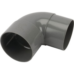 PVC alkūnė 80 mm 87° pilka HWA180801G