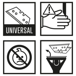 Stiklo valiklis, juodas CP2370400